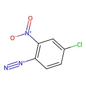 4-Chloro-2-nitrobenzenediazonium structure