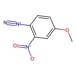 Benzenediazonium, 4-methoxy-2-nitro- structure