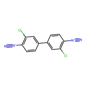 3,3'-Dichlorobiphenyl-4,4'-didiazonium structure