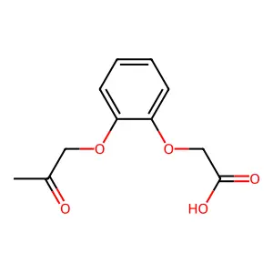 [2-(2-Oxopropoxy)phenoxy]acetic acid structure