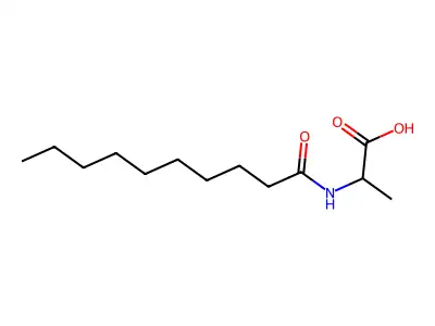 N-decanoylalanine structure