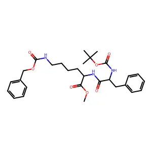 Boc-DL-Phe-DL-Lys(Cbz)-OMe structure