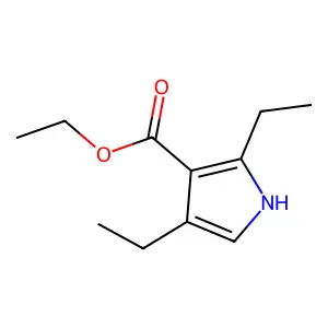 Ethyl 2,4-diethyl-1H-pyrrole-3-carboxylate structure