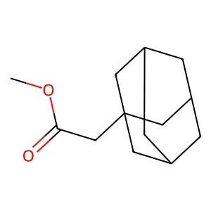 Tricyclo(3.3.1.13,7)decane-1-acetic acid, methyl ester structure