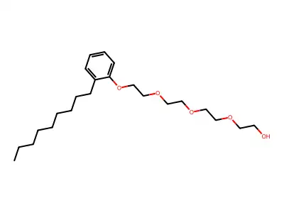 Tetraoxyethylene nonylphenyl ether structure