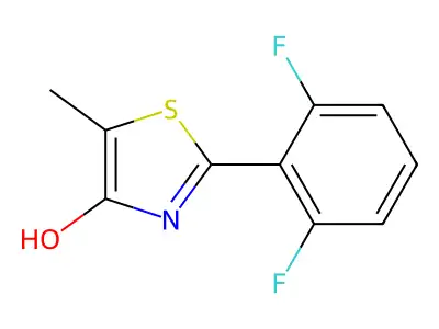 2-(2,6-Difluorophenyl)-5-methyl-1,3-thiazol-4-ol structure