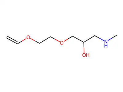 1-(2-ethenoxyethoxy)-3-(methylamino)propan-2-ol structure