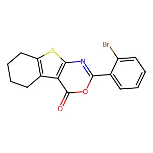 2-(2-Bromophenyl)-5,6,7,8-tetrahydro-[1]benzothiolo[2,3-d][1,3]oxazin-4-one structure