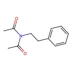 N-乙酰基-N-(2-苯乙基)乙酰胺 structure