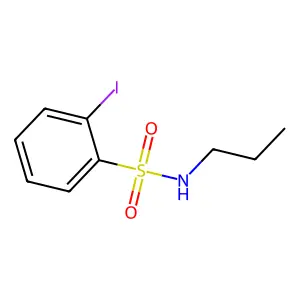2-碘-N-丙基苯磺酰胺 structure