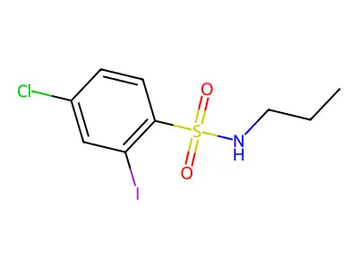 4-chloro-2-iodo-N-propylbenzenesulfonamide structure