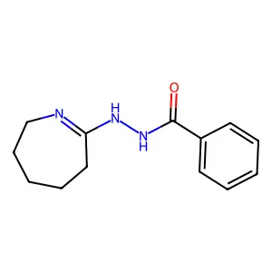 N'-(3,4,5,6-tetrahydro-2H-azepin-7-yl)benzohydrazide structure