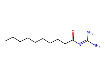 N-Amidinodecan-1-amide structure