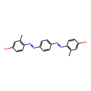 Phenol, 4,4'-(1,4-phenylenebis(2,1-diazenediyl))bis(3-methyl- structure
