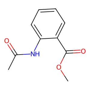 Methyl n-acetylanthranilate structure