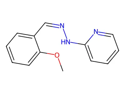 N-[(2-methoxyphenyl)methylideneamino]pyridin-2-amine structure