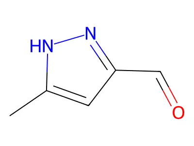 3-methyl-1H-pyrazole-5-carbaldehyde structure