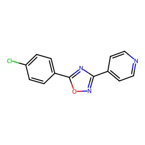 5-(4-Chlorophenyl)-3-pyridin-4-yl-1,2,4-oxadiazole structure