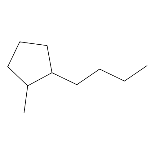 1-Butyl-2-methylcyclopentane structure
