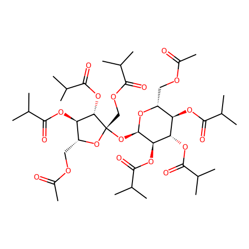 Sucrose diacetate hexaisobutyrate structure