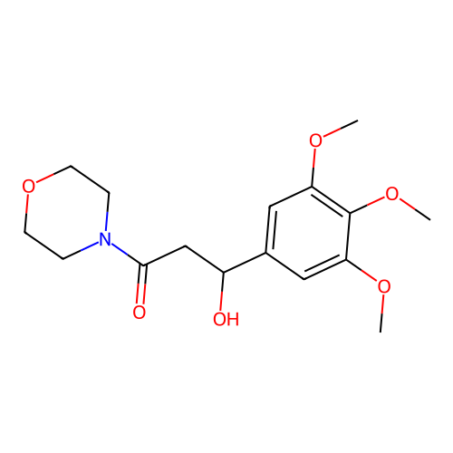 1-Propanone, 3-hydroxy-1-morpholino-3-(3,4,5-trimethoxyphenyl)- structure