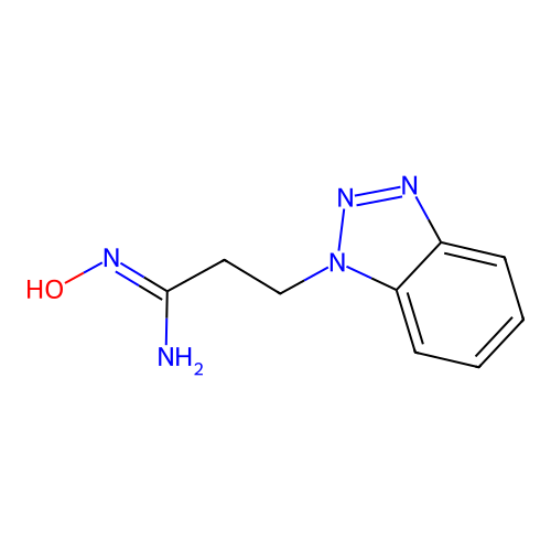 (1Z)-3-(1H-benzotriazol-1-yl)-N'-hydroxypropanimidamide structure