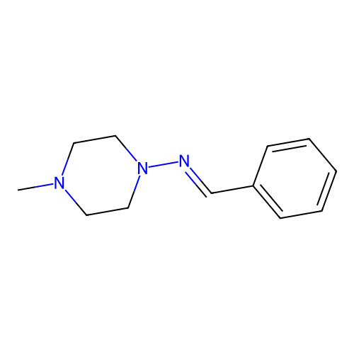 N-(4-methylpiperazin-1-yl)-1-phenylmethanimine structure