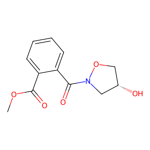 Methyl (R)-2-(4-Hydroxyisoxazolidine-2-carbonyl)benzoate structure