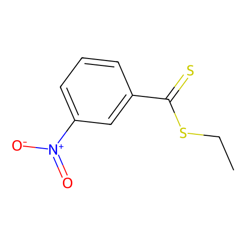 Benzoic acid, m-nitrodithio-, ethyl ester structure