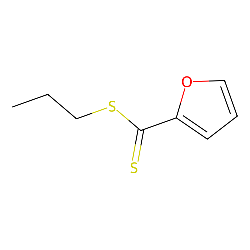 2-Furancarbodithioic acid, propyl ester structure