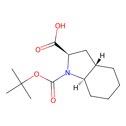 (2R,3aS,7aR)-1-[(tert-butoxy)carbonyl]-octahydro-1H-indole-2-carboxylic acid structure