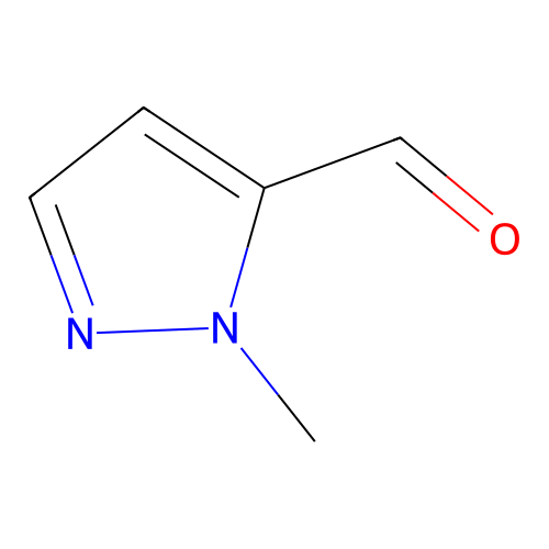 1-methyl-1H-pyrazole-5-carbaldehyde structure