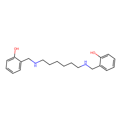 N,N'-Bis-(2-hydroxybenzyl)-hexamethylenediamine structure