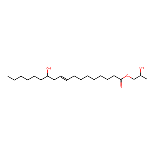 2-Hydroxypropyl ricinoleate structure
