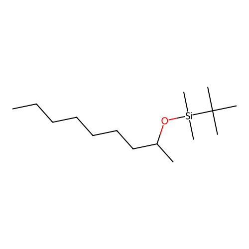 2-nonanol, tBDMS structure