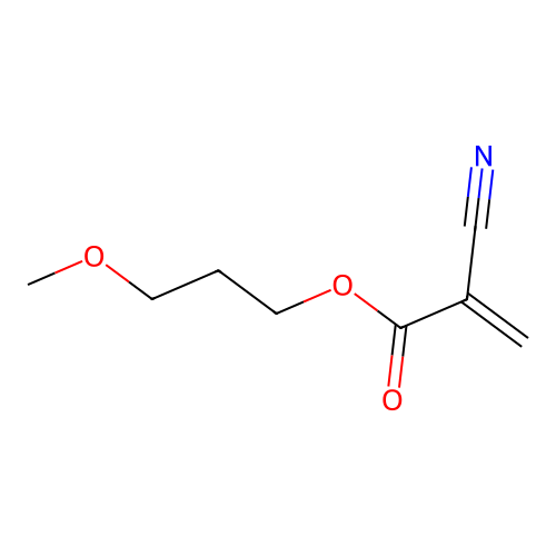 Methoxypropyl cyanoacrylate structure