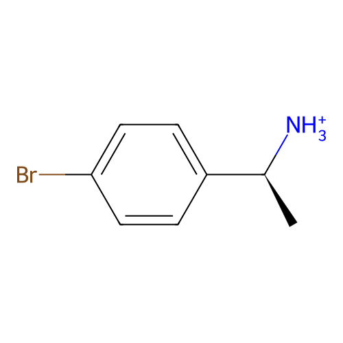 [(1S)-1-(4-bromophenyl)ethyl]azanium structure
