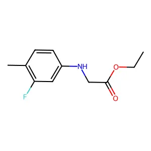 Ethyl 2-(3-fluoro-4-methylanilino)acetate structure