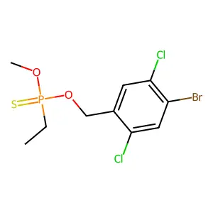 Phosphonothioic acid, ethyl-, O-(4-bromo-2,5-dichlorophenyl) O-ethyl ester structure