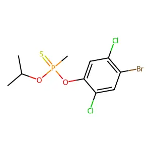 Phosphonothioic acid, methyl-, O-(4-bromo-2,5-dichlorophenyl) O-isopropyl ester structure