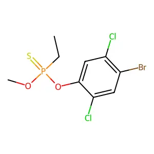 O-(4-Bromo-3,6-dichlorophenyl) O-methyl ethylphosphonothionate structure