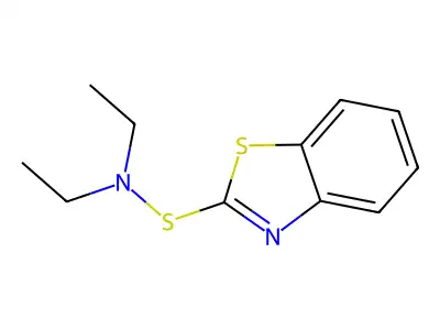 2-Benzothiazolesulfenamide, N,N-diethyl- structure