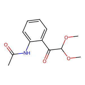N-[2-(2,2-dimethoxyacetyl)phenyl]acetamide structure