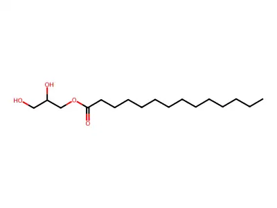 2-Hydroxy-1-(hydroxymethyl)ethyl tetradecanoate structure