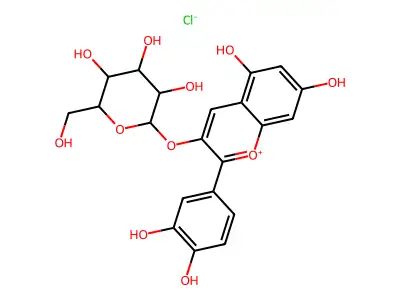 越橘苷 structure