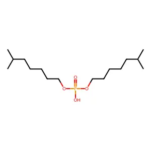 磷酸二异辛酯 structure