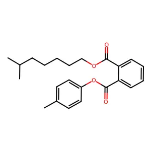 1,2-Benzenedicarboxylic acid, 1-isooctyl 2-(phenylmethyl) ester structure