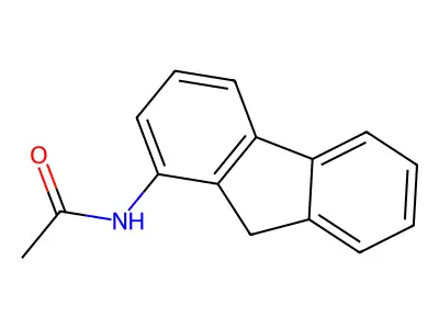 9-Acetylaminofluorene structure