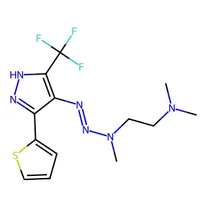N,N-dimethyl-2-[methyl-[(2Z)-2-[3-thiophen-2-yl-5-(trifluoro structure