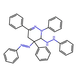 1-Phenyl-2-(2,4,6-triphenyl-4-phenyldiazenyl-3,5-dihydropyridazin-3-yl)hydrazine structure